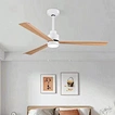 wooden ceiling fan